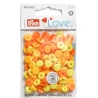 Druckknopf Mini Color Snaps, Prym Love,9mm, Gelb Orange A.393602