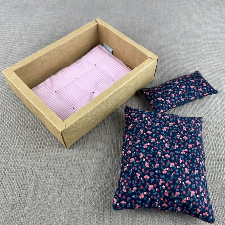 Maileg Mäusebett mit Matratze Bettzeug Puppenbett Maileg Zubehör