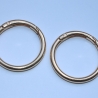 2x Rundkarabiner gold 40mm / 32mm Taschenring