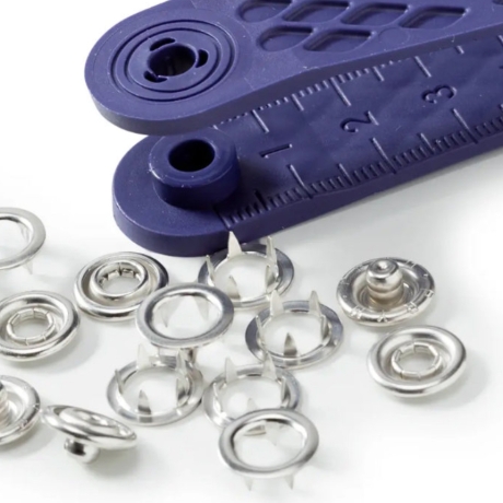 Druckknopf Jersey Nähfrei Silberfarbig Prym, 10 mm Art. 390107