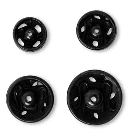 Druckknopf Schwarz zum nähen Prym, 6-11mm Art. 341271