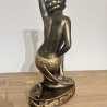 Schöne Tänzerfigur mit goldenen Akzenten. 37 cm.