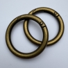 2x Rundkarabiner altmessing 46 mm / 34 mm Taschenring