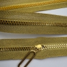 Reißverschluss gold + Zipper 5mm Knochen-Reißverschluss