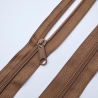 Reißverschluss braun mittelbraun + Zipper 