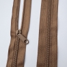 Reißverschluss braun mittelbraun + Zipper 
