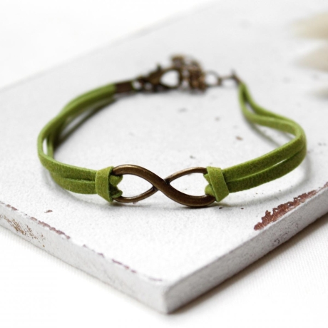 Infinity • Armband Velour | Farbwahl | Armschmuck | Geschenk