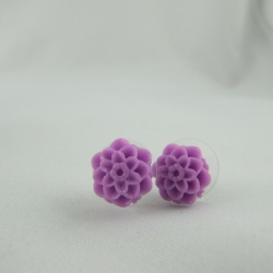 Ohrstecker Dahlie Lila