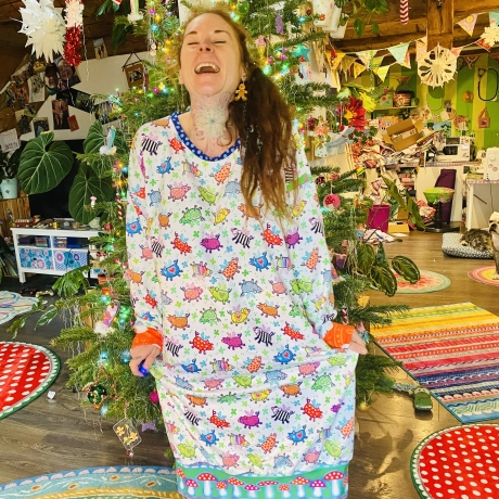 Kartoffelsackkleid Größe M-XL