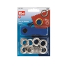 Ösen mit Scheiben Silber 14mm/Prym 541383