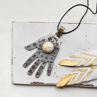Hand der Fatima • Halskette silber | Boho | Halsschmuck