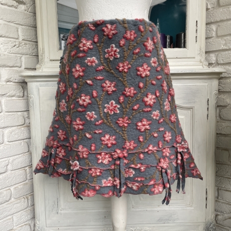 Rock Wollwalk Mittelblau Größe 42 bis 46 Taschenwerk