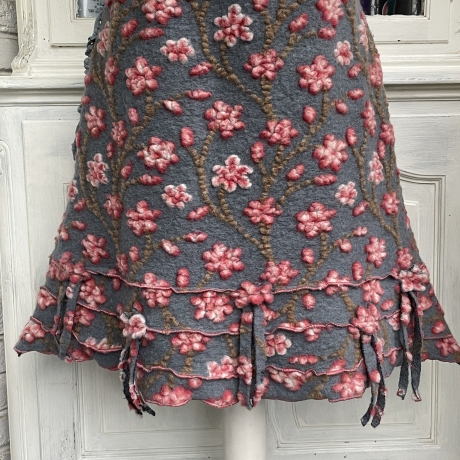 Rock Wollwalk Mittelblau Größe 42 bis 46 Taschenwerk