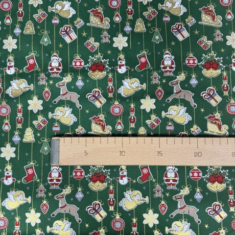 Weihnachtsstoff Baumwollstoff Popeline Poplin 