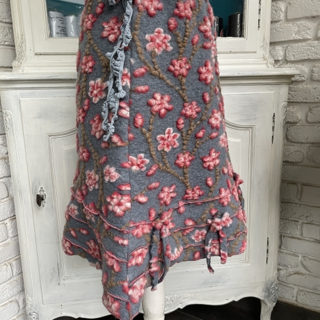 Rock Wollwalk Mittelblau Größe 42 bis 46 Taschenwerk