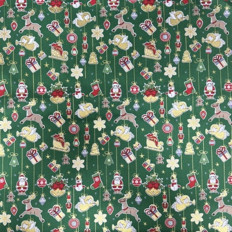 Weihnachtsstoff Baumwollstoff Popeline Poplin 