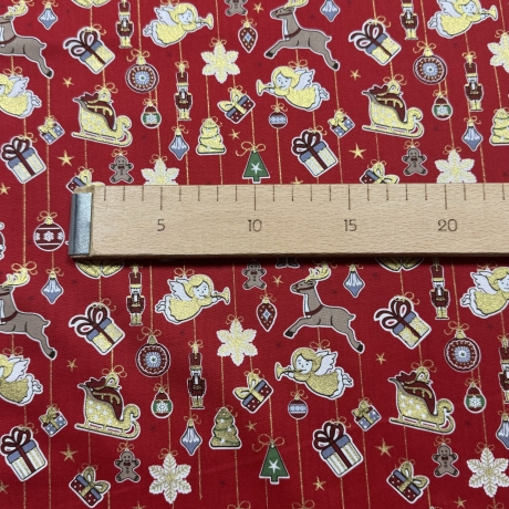 Weihnachtsstoff Baumwollstoff Popeline Poplin 