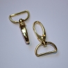 2x Karabinerhaken 25 mm gold Karabiner RE