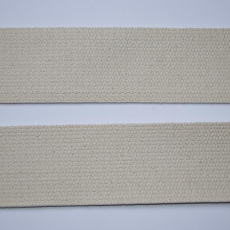 Gurtband Baumwolle 40 mm natur - 1,2 mm Stärke