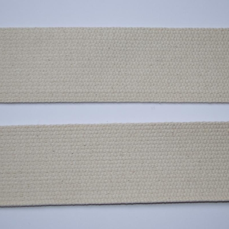 Gurtband Baumwolle 40 mm natur - 1,2 mm Stärke