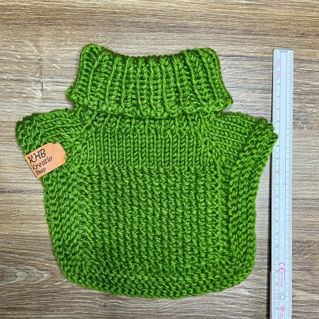 Handgestrickter Kinder‑Schalkragen, weich, dehnbar, mitwachsend