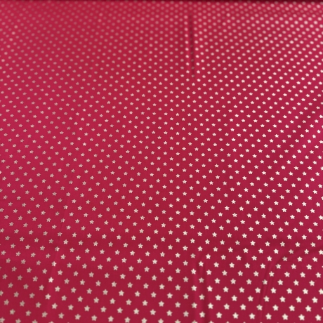 Weihnachtsstoff Stern Rot Baumwollstoff Popeline Poplin 