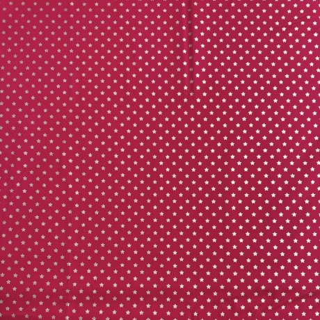 Weihnachtsstoff Stern Rot Baumwollstoff Popeline Poplin 