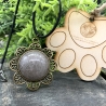 Handgefertigtes Tierhaar-Amulett Blume des Lebens