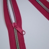 Reißverschluss pink mit bunter Spirale 5 mm & Zipper Endlos RE