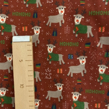 Jersey Stoff Weihnachten Kinderstoffe Winterreh