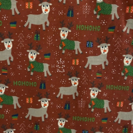 Jersey Stoff Weihnachten Kinderstoffe Winterreh