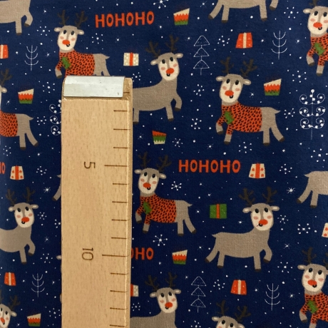 Jersey Stoff Weihnachten Kinderstoffe Weihnachtsstoff Reh