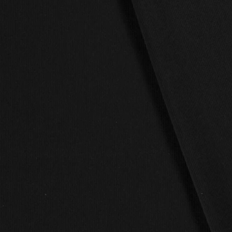 Rib Jersey Stoff | Ribjersey | Uni | Schwarz