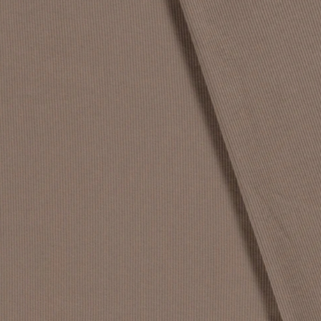 Rib Jersey Stoff | Ribjersey | Uni | Taupe Braun