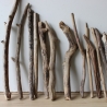 Treibholz Schwemmholz Driftwood 18 Äste  14 - 47 cm  **E10** 