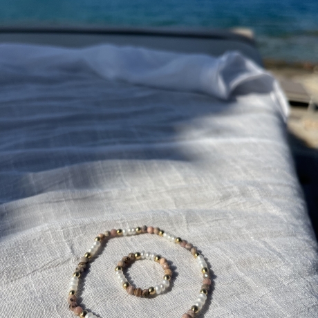 Marigria Jewelry - Perlenring „Rosé“ 