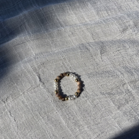 Marigria Jewelry - Perlenring „Rosé“ 