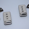 Kellnertasche Börsenschloss Geldbeutelverschluss silber
