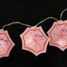 Spinne mit Netz Lichtdeko Halloween Stickdatei