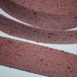 Gurtband 30 mm meliert bordeaux rot rosa brombeere