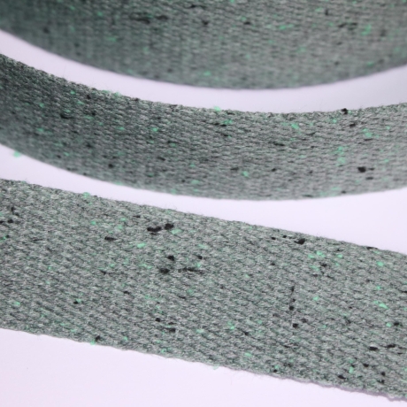 Gurtband 30 mm meliert grün khaki flaschengrün olivgrün
