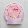 Spinne mit Netz Lichtdeko Halloween Stickdatei