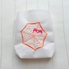 Spinne mit Netz Lichtdeko Halloween Stickdatei