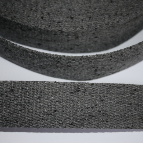 Gurtband 30 mm meliert GRAU schwarz anthrazit