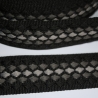 Gurtband 38 mm 3D-Effekt Raute mehrfarbig schwarz grau anthrazit