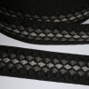 Gurtband 38 mm 3D-Effekt Raute mehrfarbig schwarz grau anthrazit