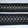 Gurtband 38 mm 3D-Effekt Raute mehrfarbig schwarz grau anthrazit