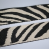 Gurtband Zebra Muster 38 mm ecru schwarz Zebra-Design Tiger
