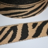 Gurtband Zebra Muster 38 mm hellbraun Zebra-Design Tiger _f