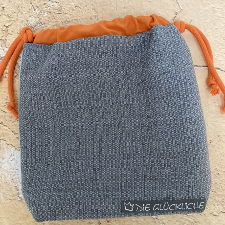 Projekttasche -Stricken heißt meine Therapie - Eigendesign(groß)